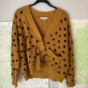 Madewell spot cardigan